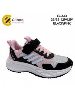 Buty sportowe Dziecięce 33-38,EC333 BLK/PINK