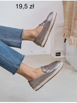 ESPADRYLE DAMSKIE LT33-01 SILVER/GREY