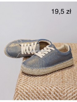 ESPADRYLE DAMSKIE LT33-06 SIL/GREY