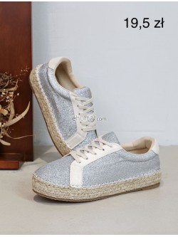 ESPADRYLE DAMSKIE LT33-05 SILVER