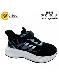 BUTY SPORTOWE CHŁOPIĘCE 25-30,EB353 BLACK/WHITE