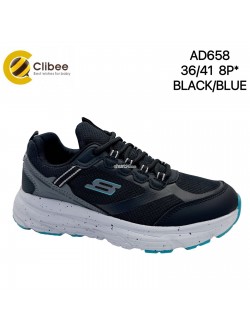 BUTY SPORTOWE CHŁOPIĘCE 36-41,AD658 BLACK/BLUE