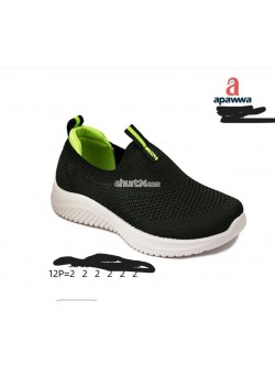 Buty sportowe dziecięce 26-31,Z2400 BLACK/GREEN