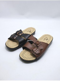 KLAPKI Męskie 9077A BLK/BR