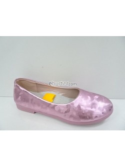 Balerinki dziewczęce 31-36,XJY3031 BLACK/SIL/PINK